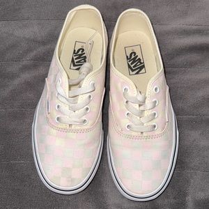 Pink and yellow Vans